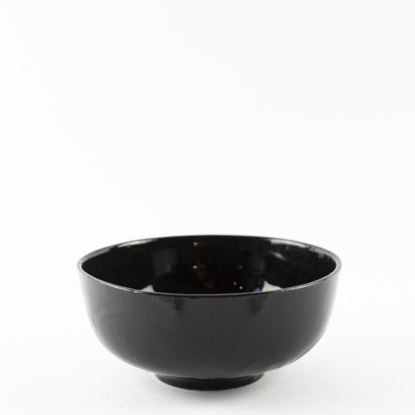 designer ceramic black ramen bowl