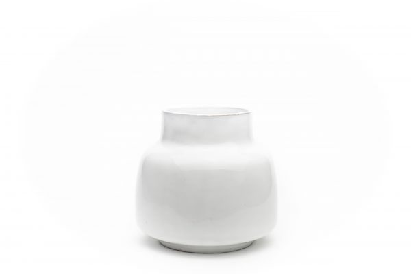 White designer ceramic mug