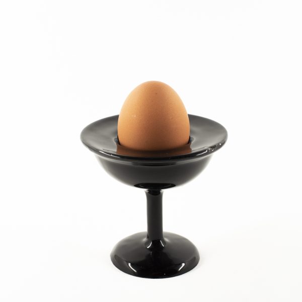 Ceramic modern black egg cup