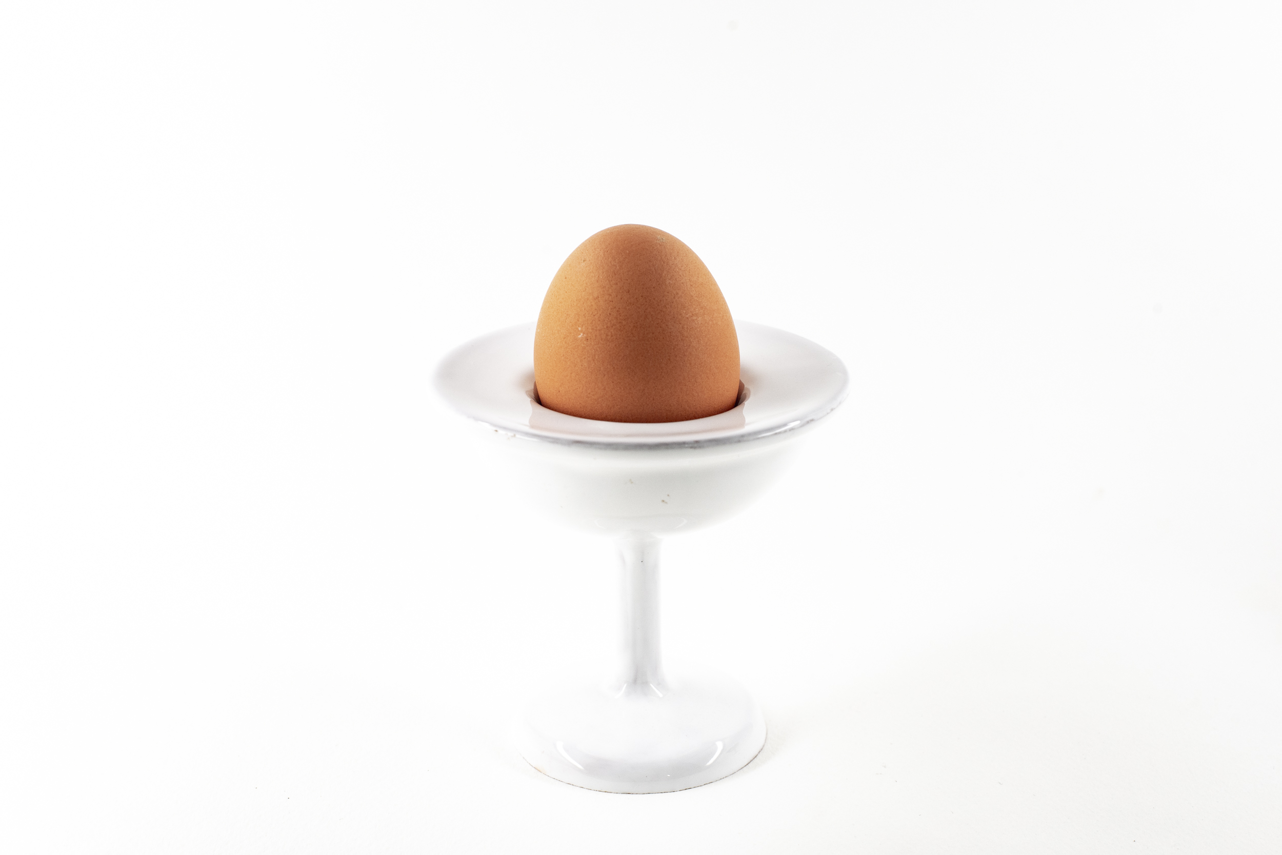 Ceramic modern white egg cup