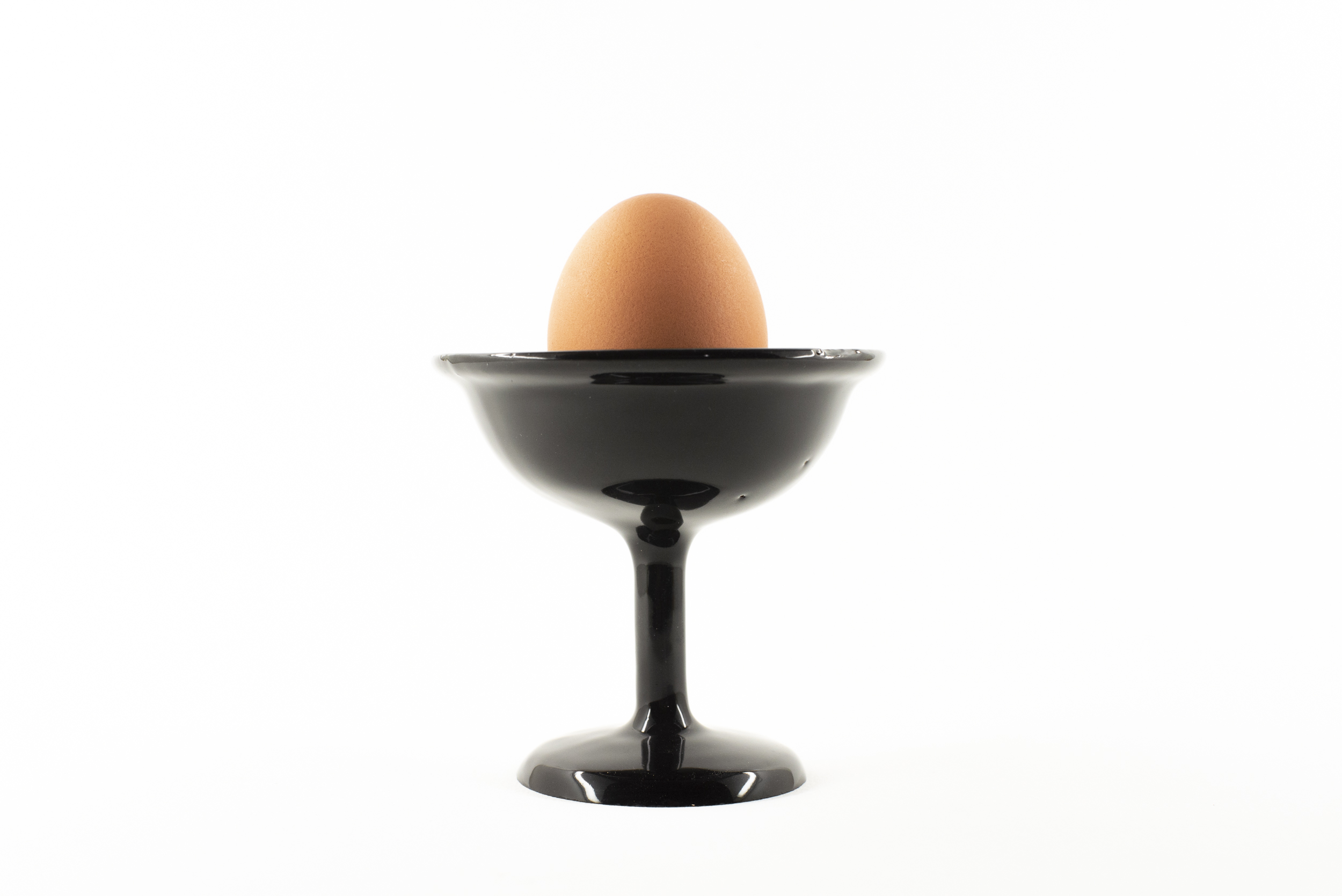 Ceramic designer black egg cup