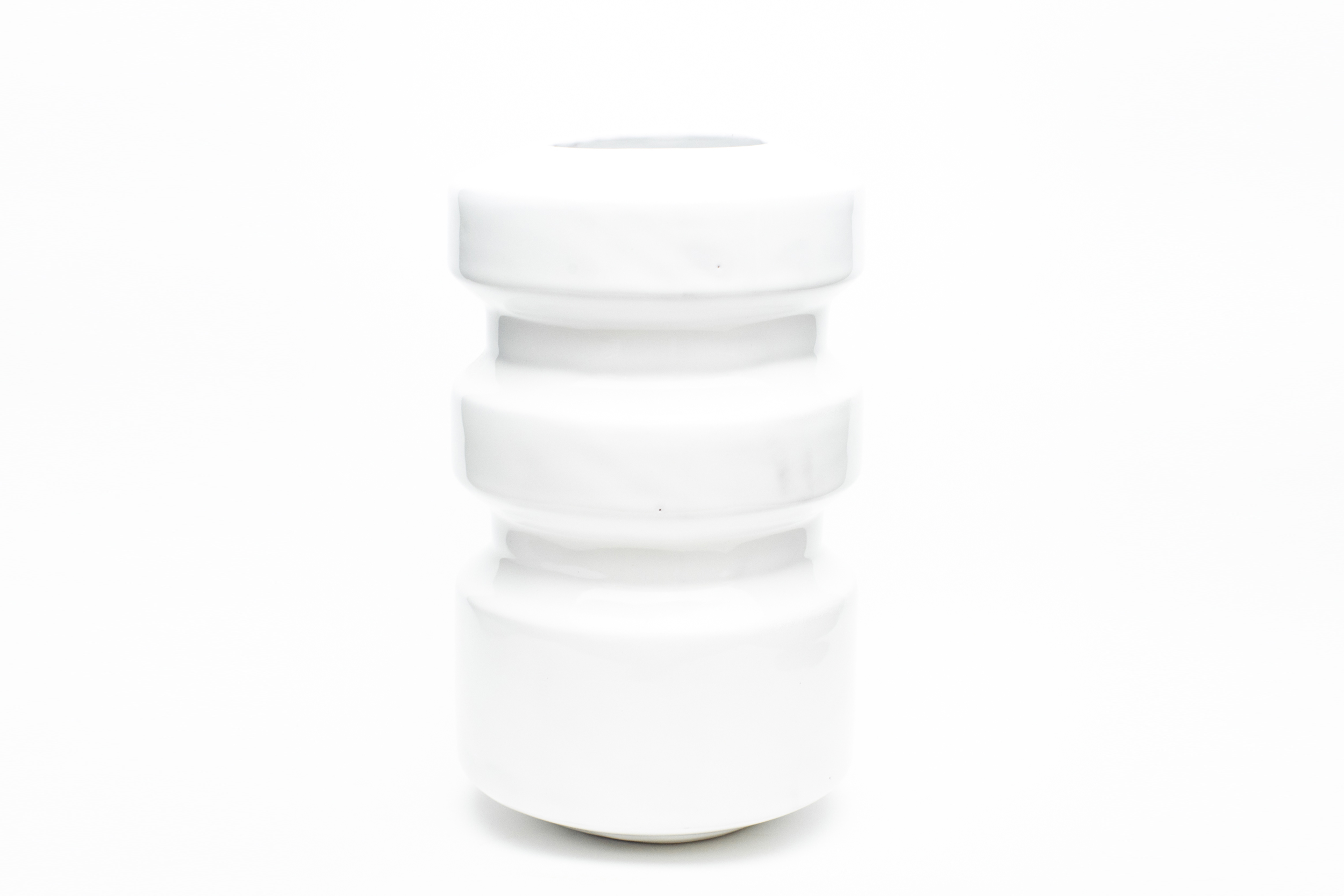 Luxury Designer ceramic vase, white