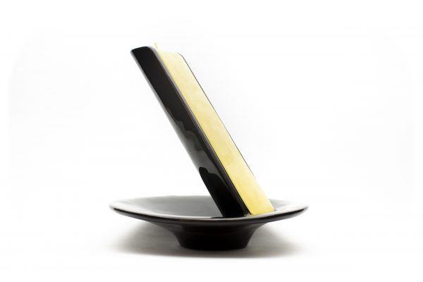 Luxury designer ceramic candle black