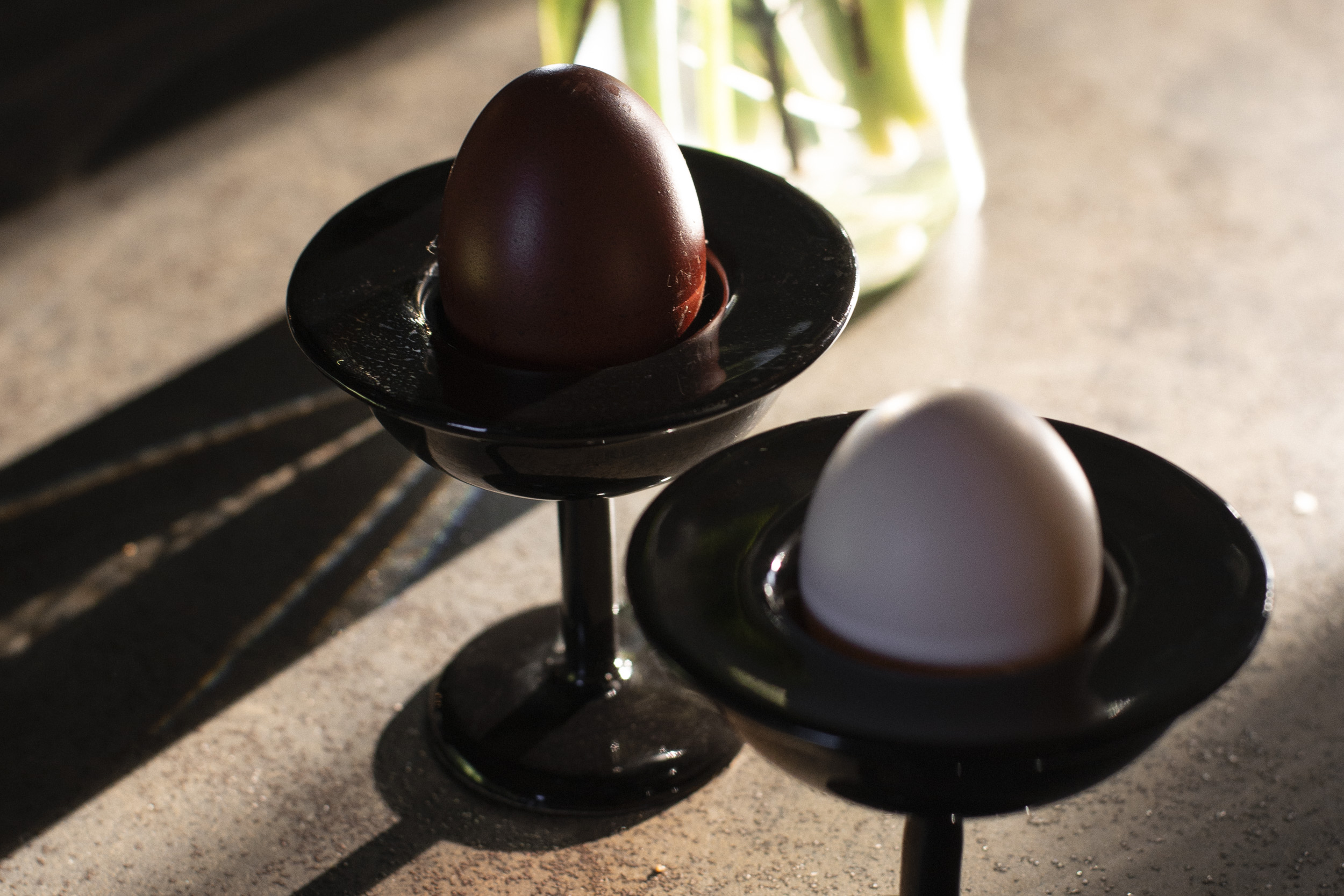 Modern designer ceramic egg cup