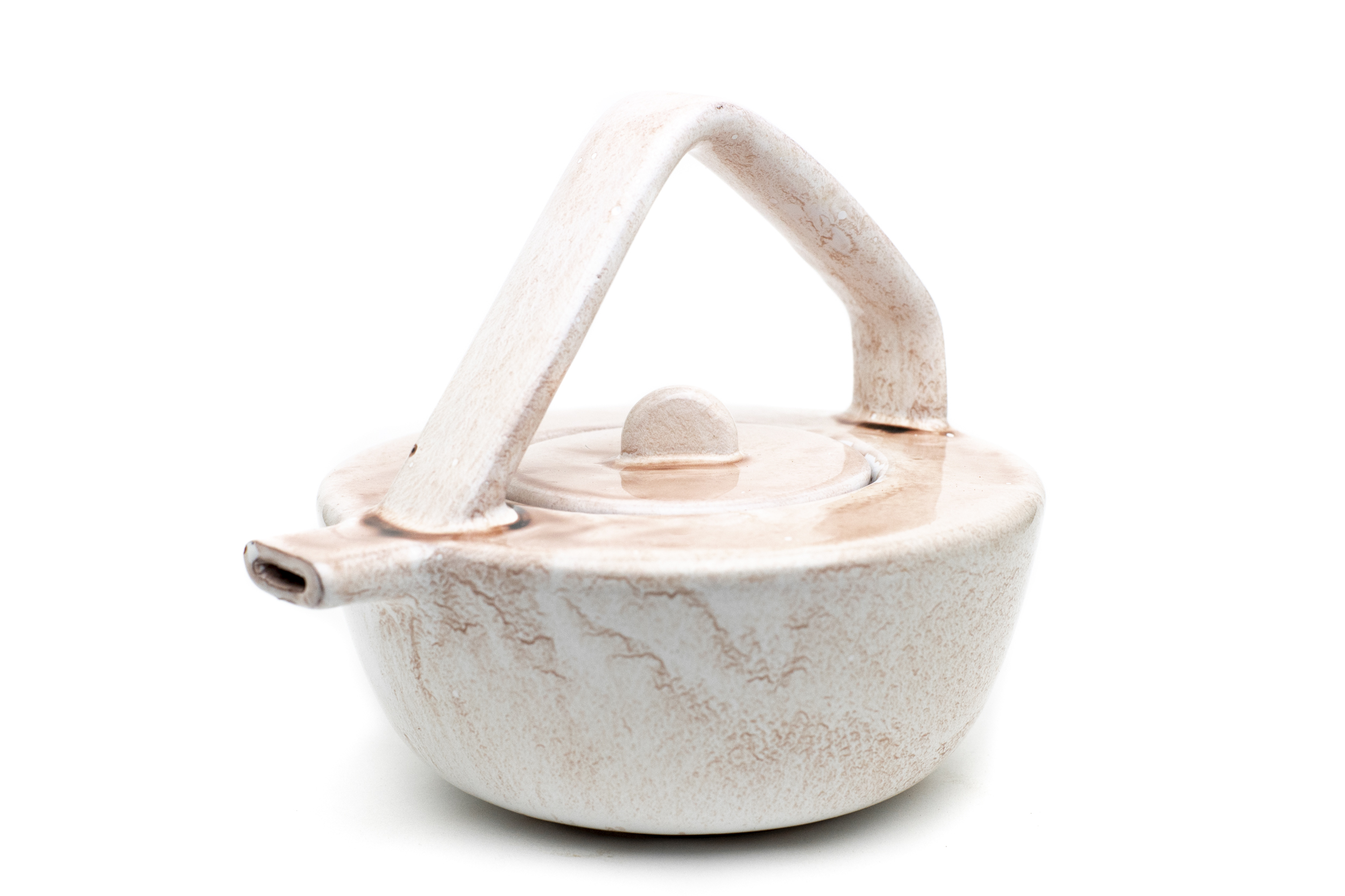 Luxury handmade teapot pink ceramic
