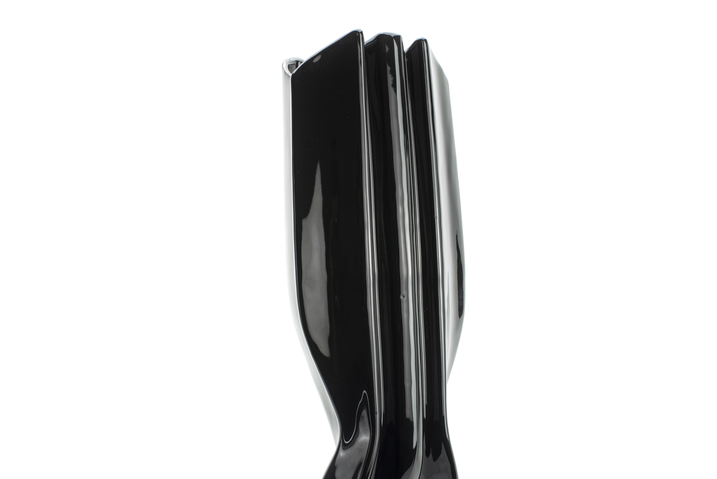 Grand Vase luxe noir design Aero Detail
