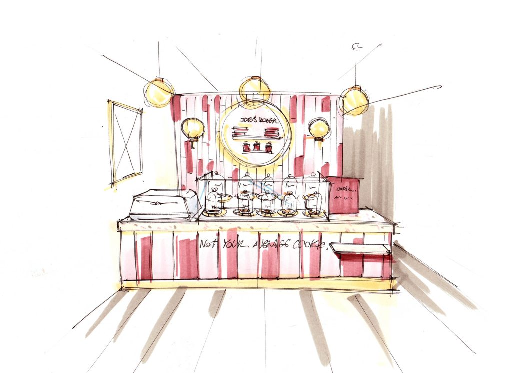 Design retail design boutique Jojos dough