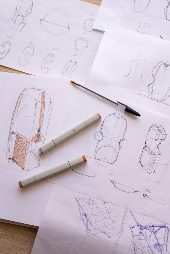 Dessins de création design sur l'accessoire de parfum d'intérieur